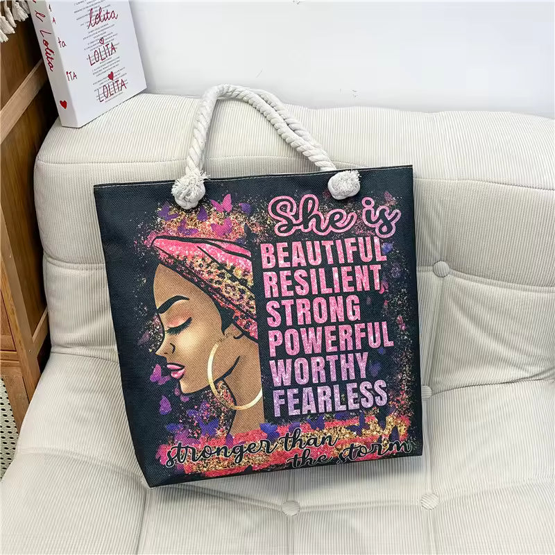 Tote Girl — Canvas Tote Bag | Choose Your Print