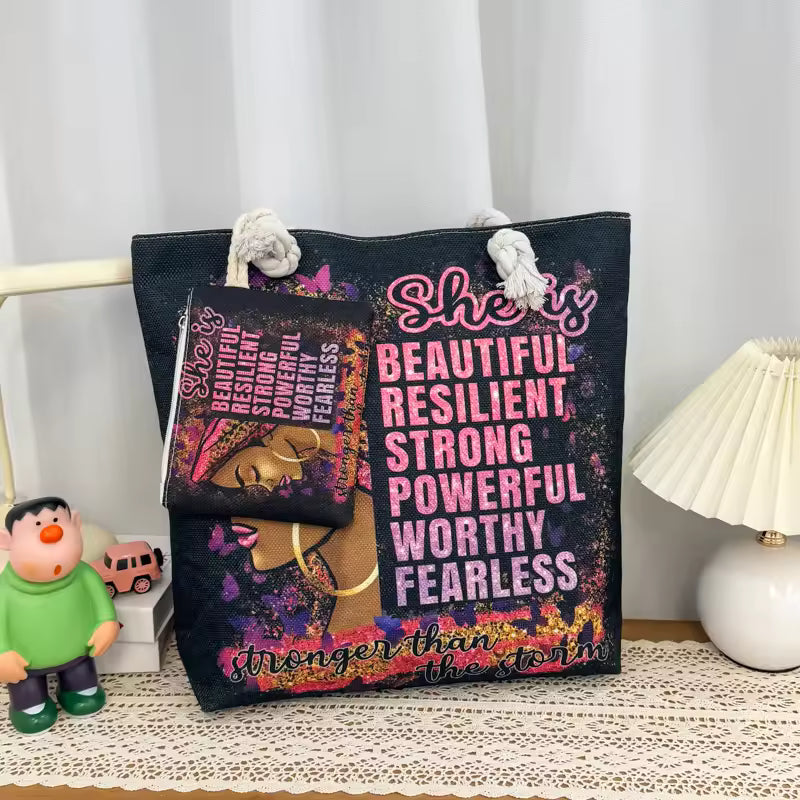 Tote Girl — Canvas Tote Bag | Choose Your Print