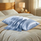 Silk Pillowcase Set of 2 – 22 Momme Silk Pillow Covers with Hidden Zipper | Cooling, Hair & Skin Care | Queen & King Sizes