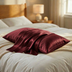 Silk Pillowcase Set of 2 – 22 Momme Silk Pillow Covers with Hidden Zipper | Cooling, Hair & Skin Care | Queen & King Sizes