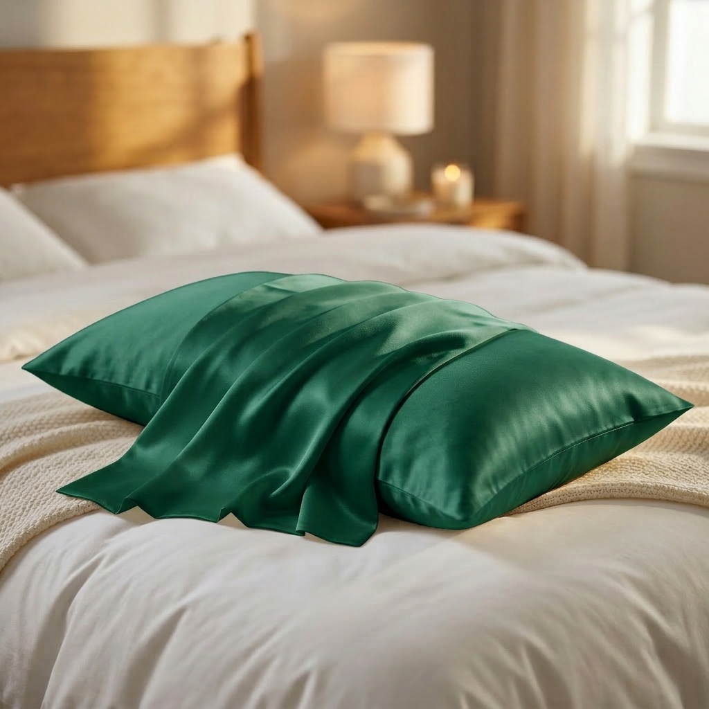 Silk Pillowcase Set of 2 – 22 Momme Silk Pillow Covers with Hidden Zipper | Cooling, Hair & Skin Care | Queen & King Sizes