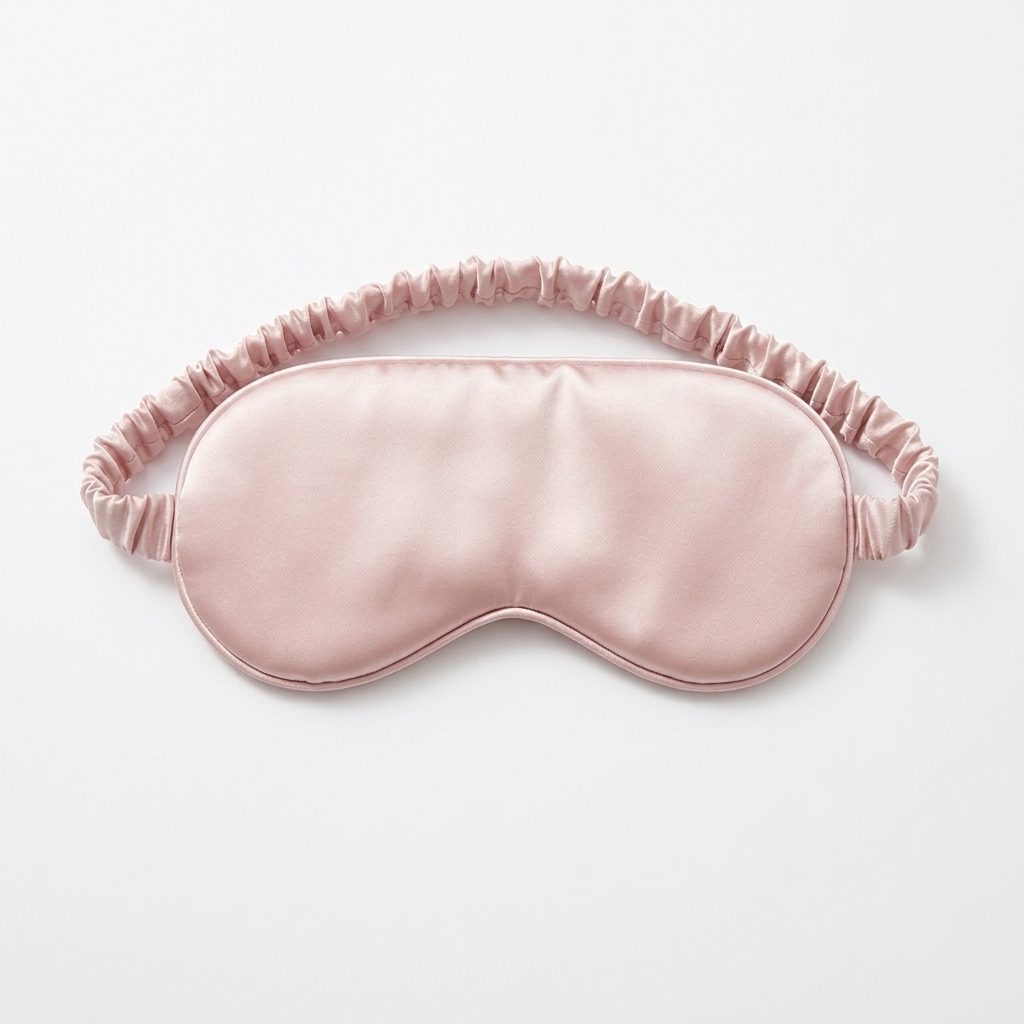 Luxury Satin Sleep Gift Set – Silk Eye Mask, Satin Scrunchie & Travel Pouch | Self Care Gift for Women