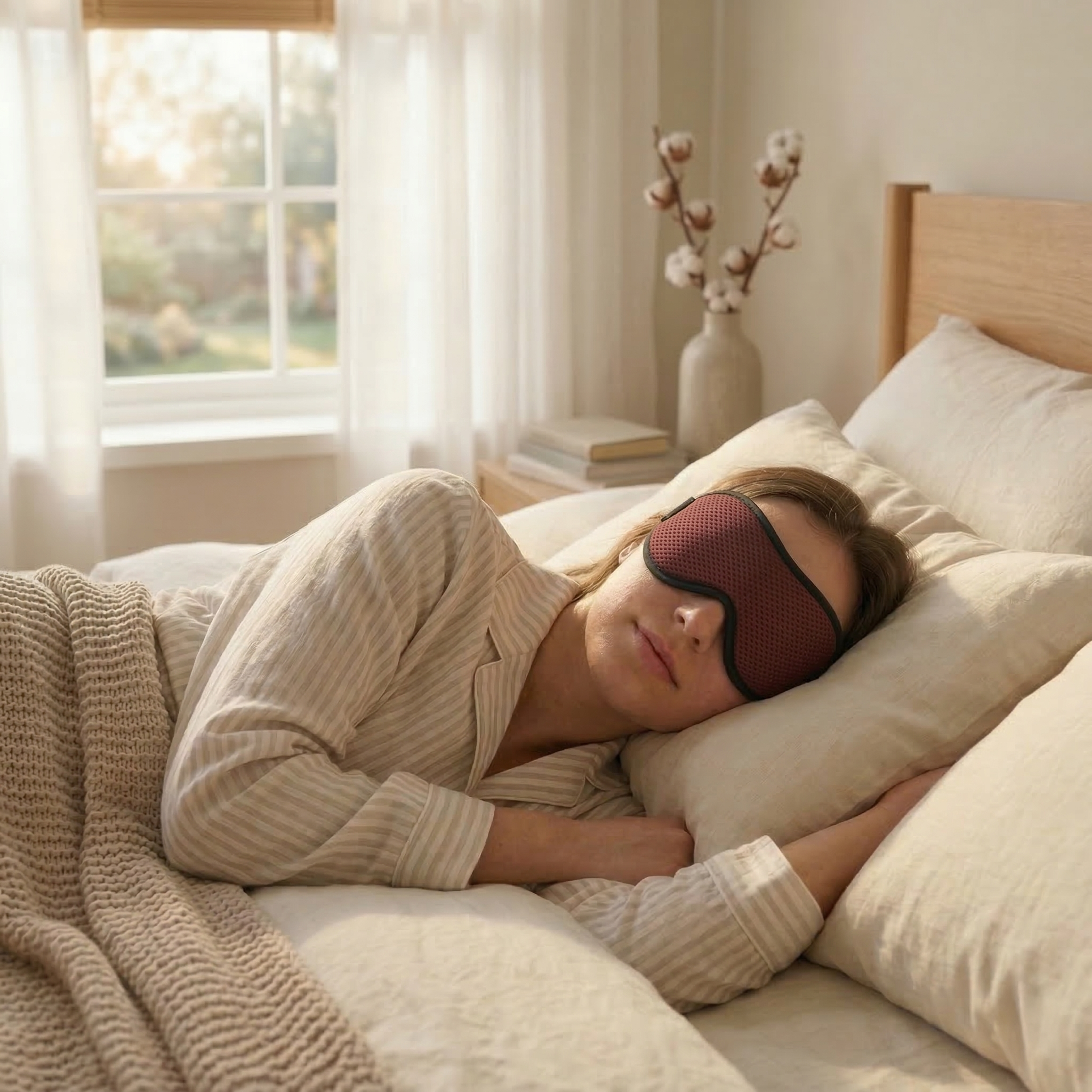 3D Contoured Sleep Eye Mask – Breathable Sports Eye Mask for Travel, Meditation & Deep Sleep | 6 Colors Available