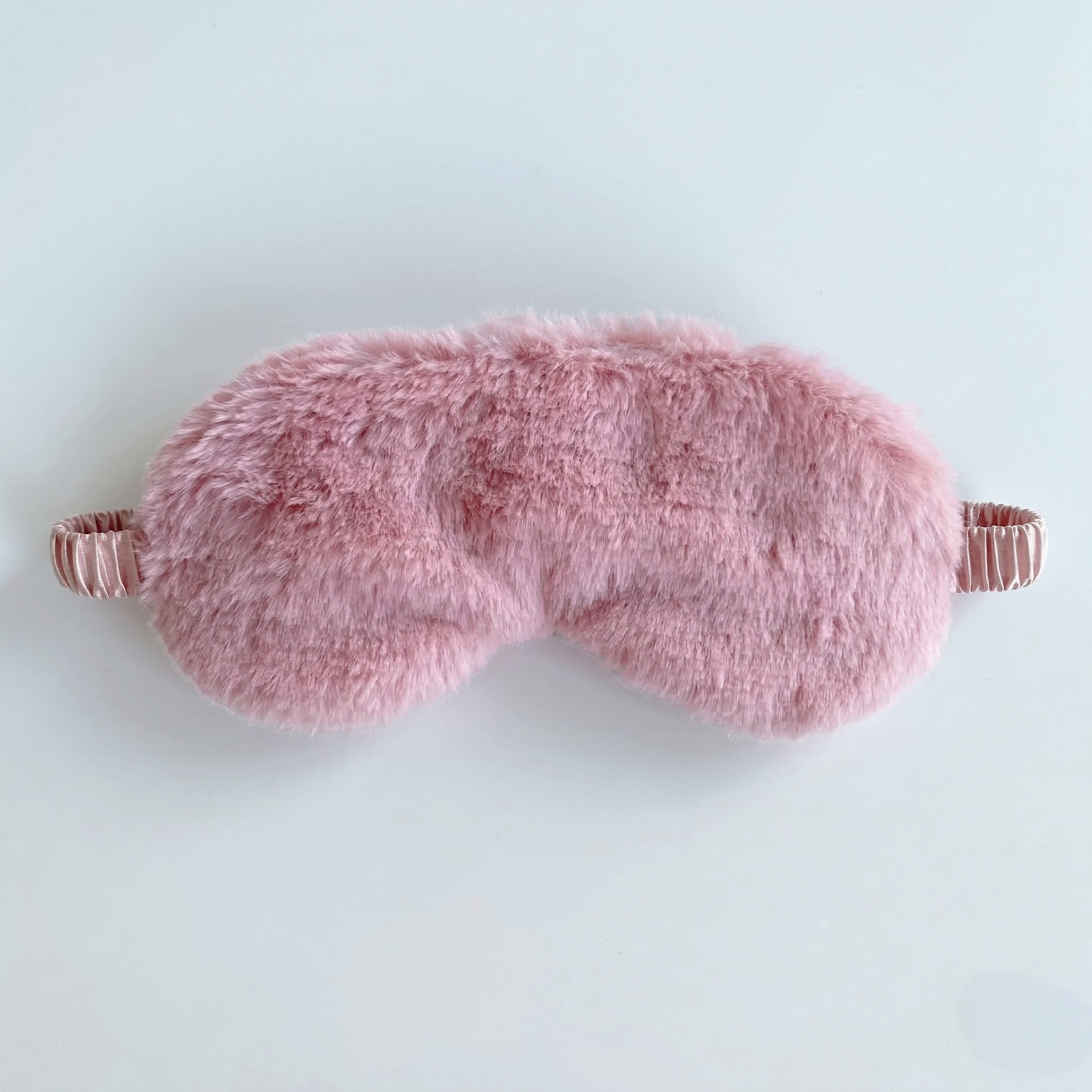 Dusty Pink Plush Sleep Mask – Soft Comfortable Eye Mask for Sleep & Travel