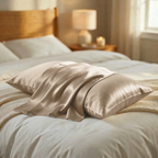 Silk Pillowcase Set of 2 – 22 Momme Silk Pillow Covers with Hidden Zipper | Cooling, Hair & Skin Care | Queen & King Sizes