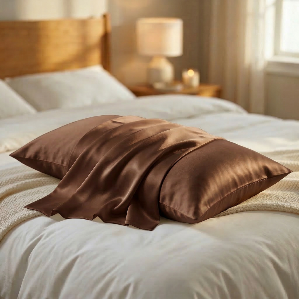 Silk Pillowcase Set of 2 – 22 Momme Silk Pillow Covers with Hidden Zipper | Cooling, Hair & Skin Care | Queen & King Sizes