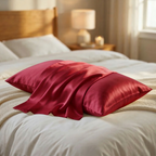 Silk Pillowcase Set of 2 – 22 Momme Silk Pillow Covers with Hidden Zipper | Cooling, Hair & Skin Care | Queen & King Sizes