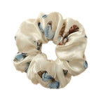 Luxury Silk Sleep Gift Set – Butterfly Print Satin Pillowcase, Sleep Mask & Scrunchie Set (Navy Blue)