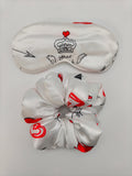 Satin Silk Scrunchie & Eye Mask Gift Set